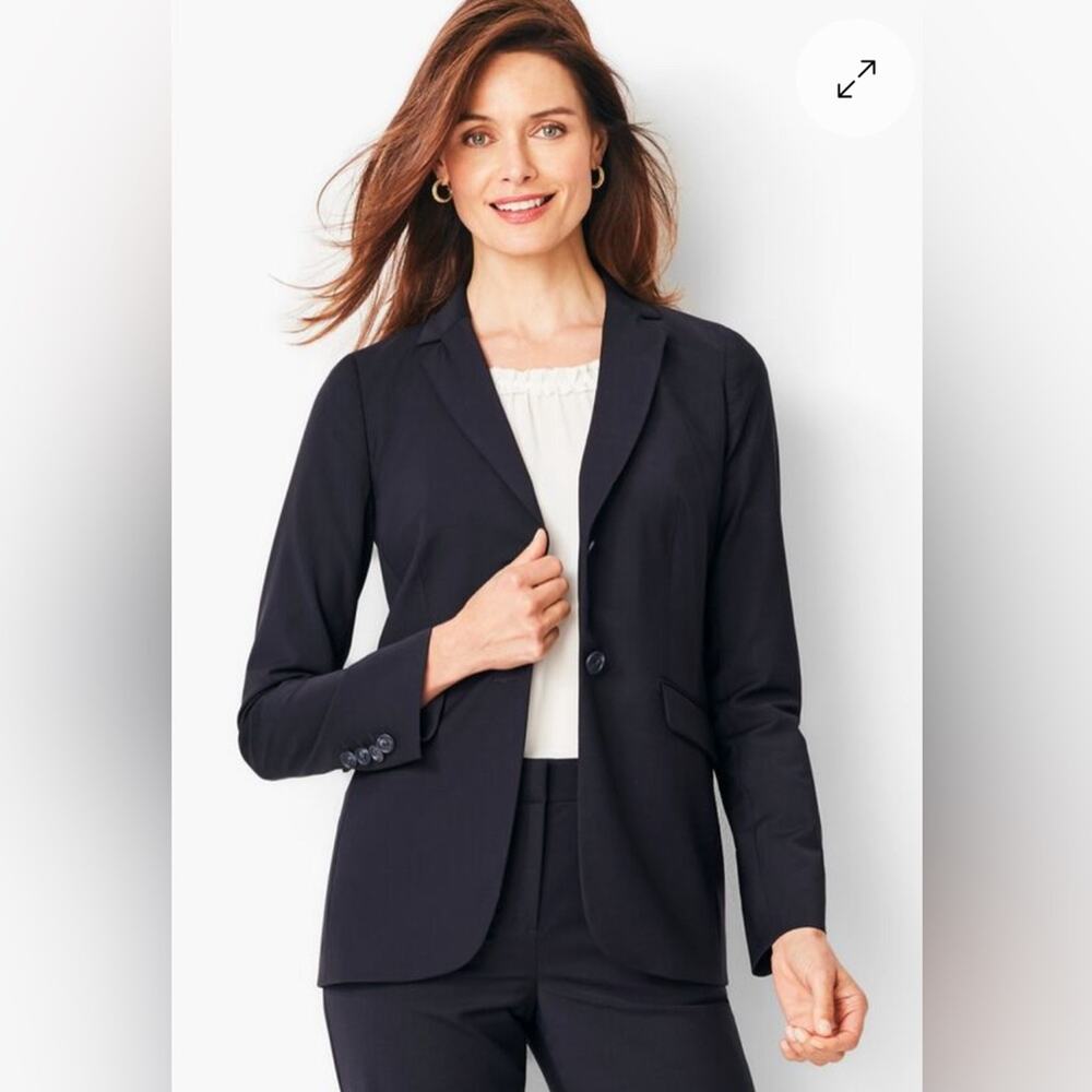 Talbots Seasonless Wool Two-Button Blazer